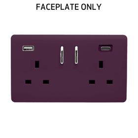 Plum Spare Plate Wiring Accessories Trendi Decorative Screwless
